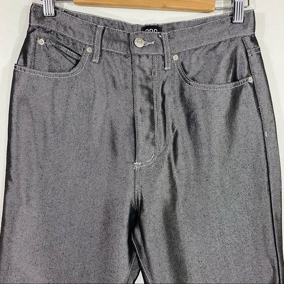 3 for $20 🌟 BDG Dark Silver Metallic Straight Leg Jeans - Picture 2 of 7